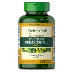 Puritan's Pride Evening Primrose Oil 1000 mg with GLA 120 капсул