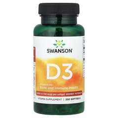 Swanson Vitamin D3 5000 IU 250 капсул Вітамін D