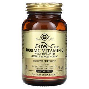 Solgar Ester-C Plus Vitamin C 1,000 mg 60 таблеток Витамин С