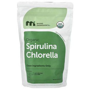 Micro Ingredients Organic Spirulina Chlorella 720 таблеток Спіруліна
