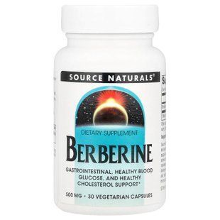 Source Naturals Berberine 500 mg 30 рослинних капсул Берберин
