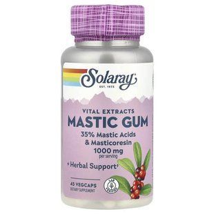 Solaray Mastic Gum 500 mg 45 VegCaps Мастичная смола