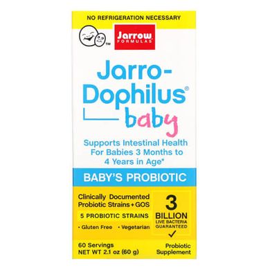 Jarrow Formulas Jarro-Dophilus Baby 60 грам Пробіотики та пребіотики