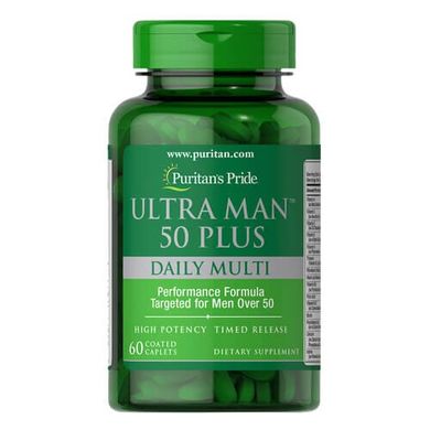 Puritan's Pride Ultra Man 50 Plus 60 табл Вітаміни для чоловіків