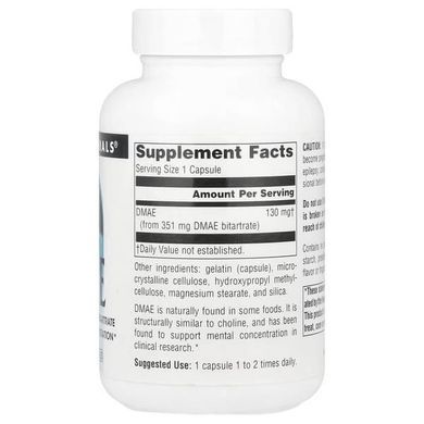 Source Naturals DMAE 351 mg 100 Caps DMAE