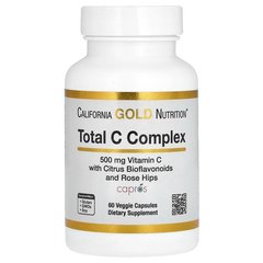 California Gold Nutrition Total C Complex 500 mg 60 капсул Вітамін С