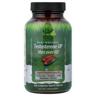 Irwin Naturals Testosterone UP Men Over 40 60 liquid soft-gels Витамины для мужчин