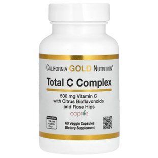 California Gold Nutrition Total C Complex 500 mg 60 капсул Вітамін С