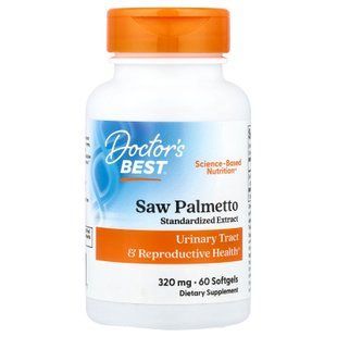 Doctor's Best Saw Palmetto with Prosterol 320 mg 60 капсул Со Пальметто