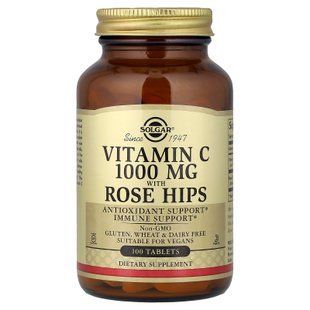 Solgar Vitamin C with Rose Hips 1000 mg 100 tab Витамин С