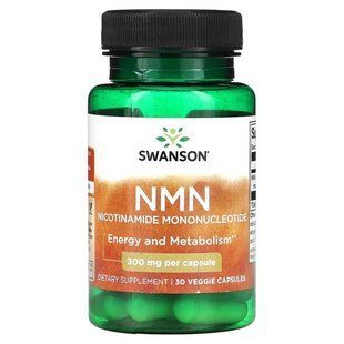 Swanson NMN 300 mg 30 капсул Ніацин (B-3)