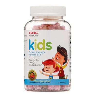 GNC Kids Gummy Calcium 120 жувальних цукерок Кальцій