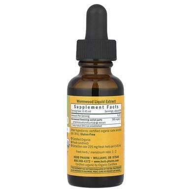 Herb Pharm Wormwood Liquid Extract 395 mg 30 ml Другие экстракты