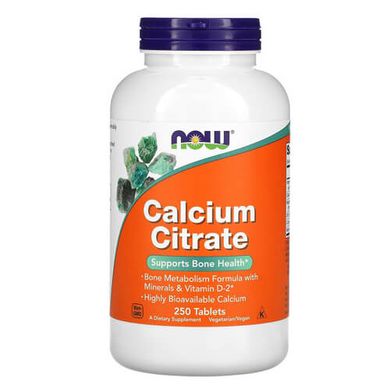 NOW Calcium Citrate 250 таб Кальций