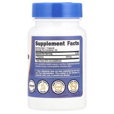 Nutricost L-Theanine 200 mg 30 капсул Теанін