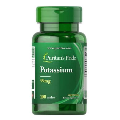 Puritan's Pride Potassium 99 mg 100 табл Калій