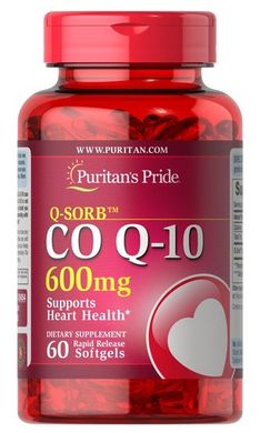 Puritan's Pride Q-SORB CO Q-10 600 mg 60 капс. Коэнзим Q-10