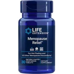 Life Extension Menopause Relief 30 вегетаріанських таблеткок Підтримка при менопаузі