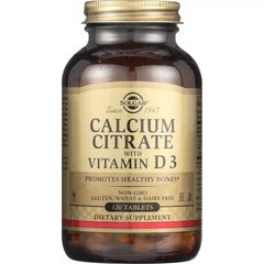 Solgar Calcium Citrate with Vitamin D3 120 табл. Кальций