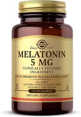 Solgar Melatonin 5 мг 60 таблеток Мелатонин