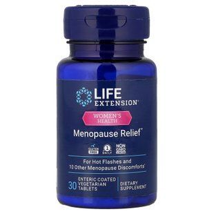 Life Extension Menopause Relief 30 вегетарианских таблеток Поддержка при менопаузе