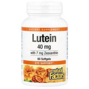 Natural Factors Lutein 40 mg 60 капс. Лютеин