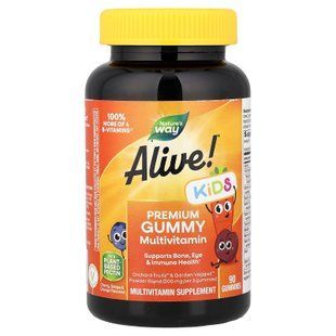 Nature's Way Alive! Kids Multivitamin Cherry, Grape & Orange 90 жувальних цукерок Мультивітаміни для дітей