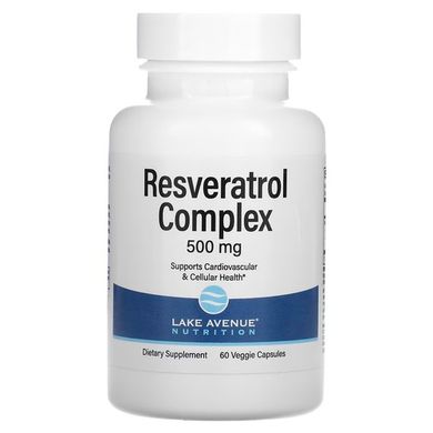 LAN Resveratrol Complex 500 mg 60 веганських капсул Ресвератрол