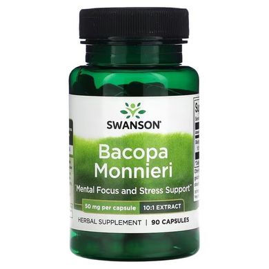 Swanson Bacopa Monnieri - 10:1 Extract 50 mg 90 капс. Другие экстракты