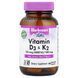 Bluebonnet Vitamin D3 & K2 5000IU/100mcg 60 капсул