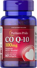 Puritan's Pride Co Q-10 100 mg 60 капс Коензим Q-10