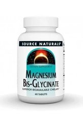 Source Naturals Magnesium Bis-Glycinate 60 таблеток Магній