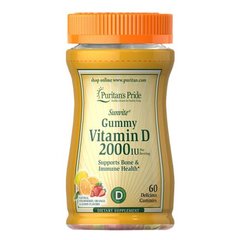 Puritan's Pride Vitamin D3 2000 IU 60 жувальних цукерок Вітамін D