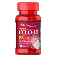 Puritan's Pride Co Q-10 100 mg 60 капс Коензим Q-10