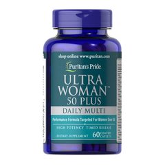 Puritan's Pride Ultra Woman 50 Plus Multi-Vitamin 60 таб. Вітаміни для жінок