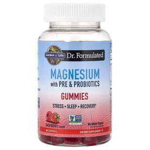 Garden of Life Magnesium with Pre & Probiotics 60 жувальних цукерок Магній для дітей
