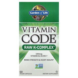 Garden of Life Vitamin Code RAW K-Complex 60 caps (10.2026) Витамин K
