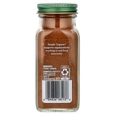 Simply Organic Cinnamon 69 g Специи