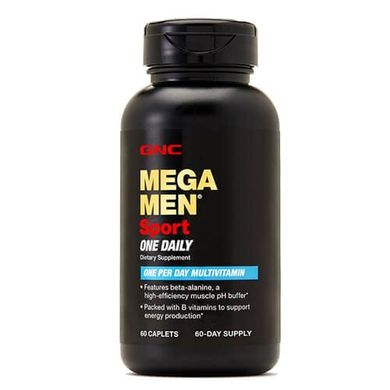GNC Mega Men Sport One Daily 60 табл Вітаміни для чоловіків