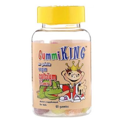 GummiKing Calcium Plus Vitamin D for Kids 60 желеек Кальций