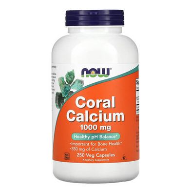 NOW Coral Calcium 250 капсул Кальций