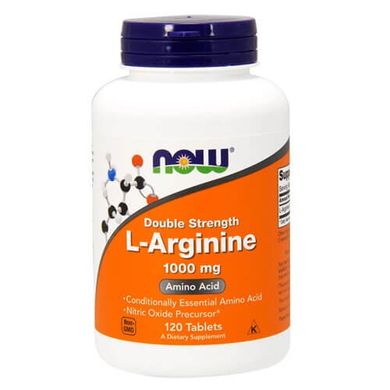 NOW L-Arginine 1000 mg 120 таб Аргинин