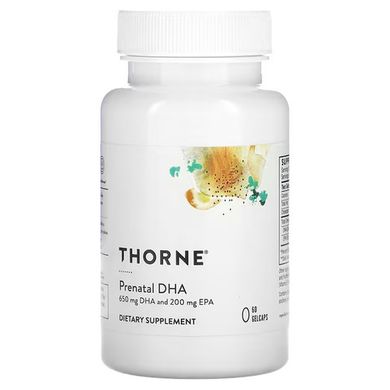 Thorne Prenatal DHA 60 рідких капсул Омега-3