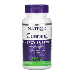 Natrol Guarana 200 mg 90 капсул Гуарана