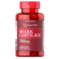 Puritan's Pride Shark Cartilage 740 mg 100 капсул