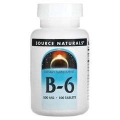 Source Naturals B-6 500 mg 100 табл. Витамин B-6