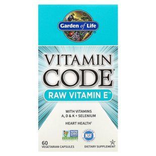 Garden of Life Vitamin Code RAW Vitamin E 60 капс. Витамин Е