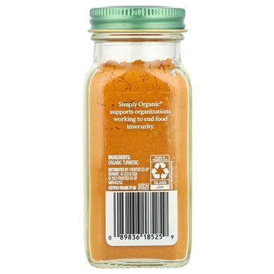 Simply Organic Turmeric 67 g Специи