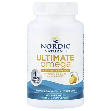 Nordic Naturals Ultimate Omega (1280 mg) 60 Fish Soft Gels Омега-3