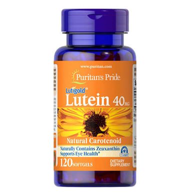 Puritan's Pride Lutein 40 mg with Zeaxanthin 120 капсул Лютеин